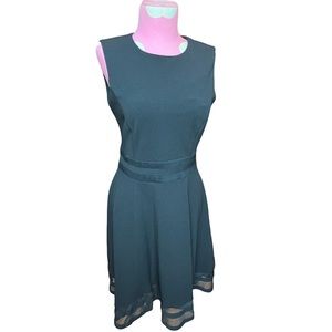 Calvin Klein Black Illusion Hem Dress Size 4